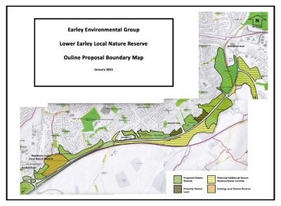 Lower Earley LNR map