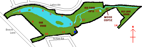 Maiden Erlegh LNR Map